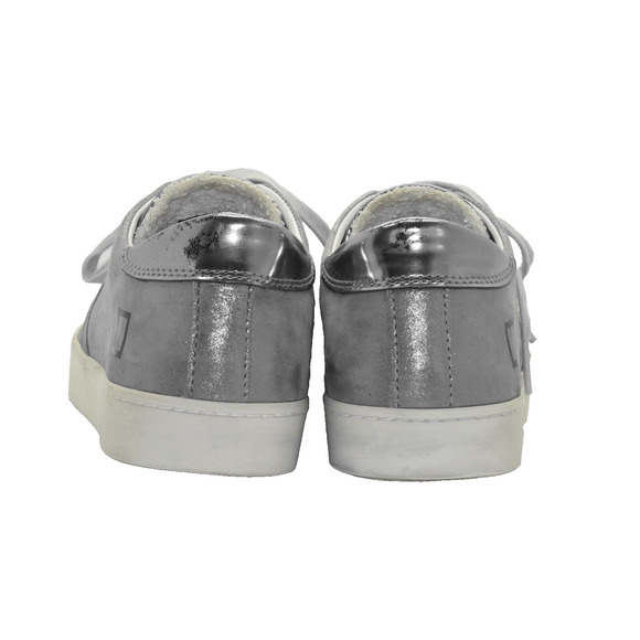A6 Auth D.A.T.E. Stardust Silver Nubuck Leather Low Top Sneakers Size 6.5 EU 37 - Picture 4 of 6